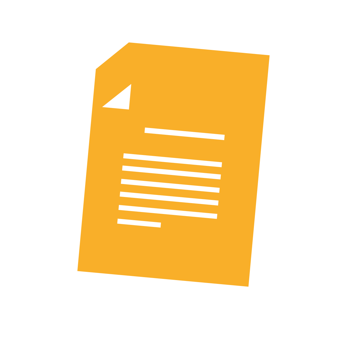 icon of a piece of paper